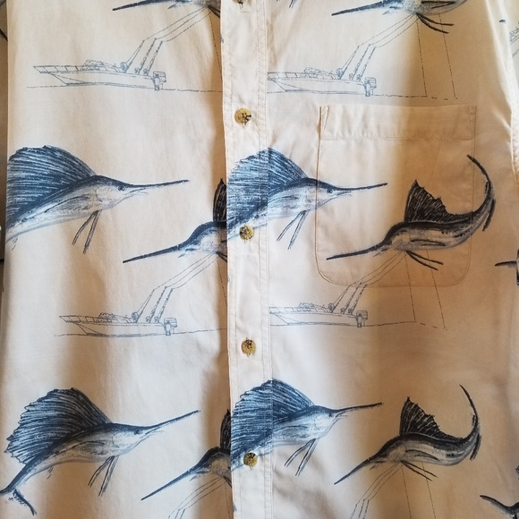 Reel Legends Marlins button down size XL - Picture 2 of 5